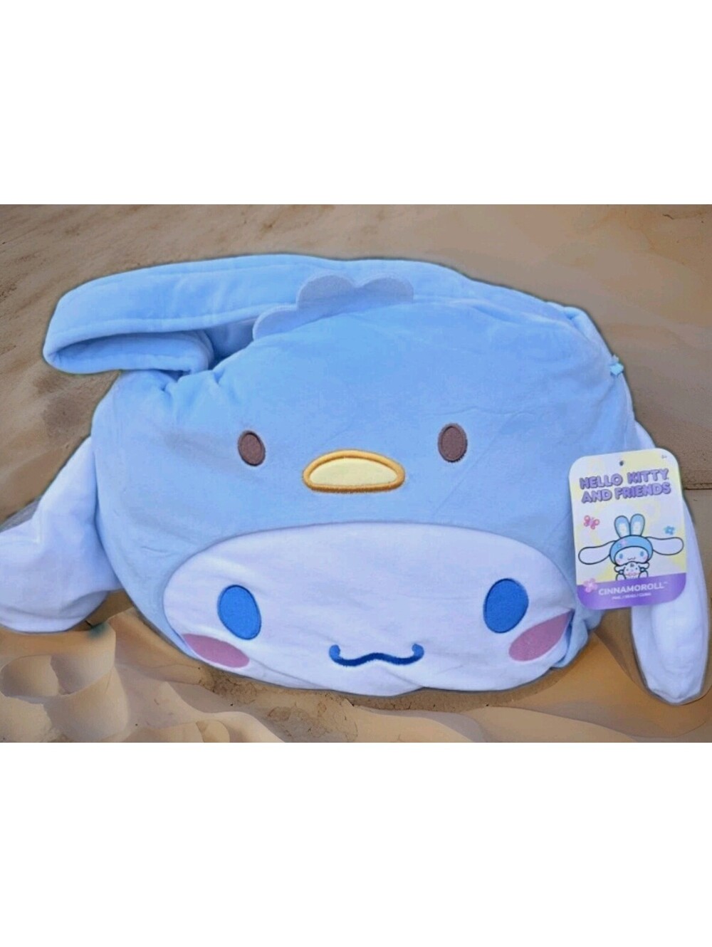 Hello Kitty and Friends Sanrio Cinnamoroll Blue Plush Easter Basket Tags 12"
